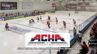 Colorado State University vs University of Colorado MD1   ACHA Mens Hockey 2024 [upl. by Tioneb87]