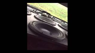 6 x 12quot Gladen RS12quot  XMAX in SLOWMO [upl. by Winola]