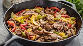 How to Make 20 Minute Steak Fajitas [upl. by Evetta215]