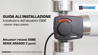 Installazione dell’attuatore ESBE – ARA600 a 3 punti [upl. by Aninahs]