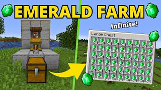 Minecraft INFINITE Emerald GLITCH  120 Emerald Farm Tutorial [upl. by Farica550]