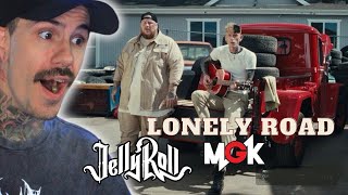 MGK amp Jelly Roll are the PERFECT collab Lonely Road reaction  METALHEAD REACTS [upl. by Genie372]