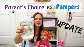 Parents Choice vs Pampers Update  Diaper Review [upl. by Lem]