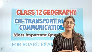 Transport and Communication Important Questions Class 12th GeographyBook 2 [upl. by Taveda]