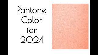 Pantones Color Of The Year For 2024 Peach Fuzz 4k [upl. by Julietta856]