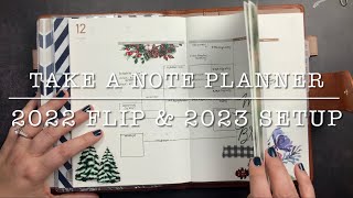 Take A Note Planner  2022 Flip Thru amp 2023 Set Up Of My Work Planner [upl. by Hewes]