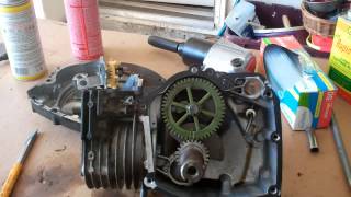 Briggs and Stratton Engine Disassembly Part 2 of 2 [upl. by Elleirda]