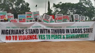 AntiProtest Rally Hits Abuja [upl. by Ahtael]