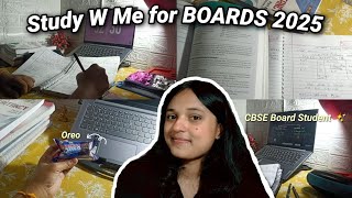 Study With Me For BOARDS 2025📚🌟🌷 CBSE Board Student ✨📝 Study Vlog 💌 CBSE Class 12 Study Vlog [upl. by Aicul407]