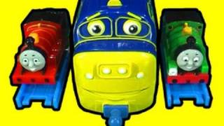 Thomas Mini Tomy amp Big Chuggington Toy Review [upl. by Elleinod]