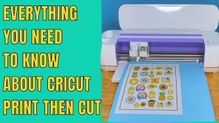 Cricut print then cut basics for beginners Everything you need to know for maker or explore machines [upl. by Antony492]