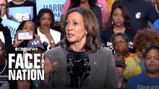 Harris tries to win over undecided and independent voters in key battleground states [upl. by Rozina174]