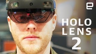 Microsoft Hololens 2 HandsOn Mixed reality moves forward at MWC 2019 [upl. by Stedt]