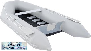 COZ 10 ft Inflatable Dinghy Boats with Aluminium Alloy Floor 4 Person Review [upl. by Drice355]