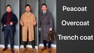 Overcoat Peacoat Trench coat ft Zara Origins Uniqlo U Uniqlo J [upl. by Enait]