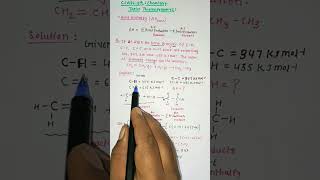 Thermodynamics Numericals SolvedClass 11chemistryBond Enthalpy in Thermodynamicsneet shorts [upl. by Wadsworth]