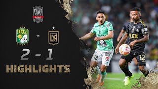 Scotiabank Concacaf Champions League 2023 Highlights  Leon vs Los Angeles FC [upl. by Lehman]