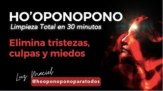 HOPONOPONO LIMPIEZA CULPA MIEDO TRISTEZA hooponopono para la ansiedad soltar pasado Luz Maciel [upl. by Swihart186]