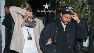 The Weeknd Nearly Gets Left Behind By Driver While Out On Date With Girlfriend Simi Khadra [upl. by Adnik]