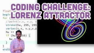 Coding Challenge 12 The Lorenz Attractor in Processing [upl. by Partan]