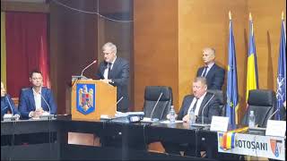 Valeriu Iftime a depus jurământul de credință în funcția de președinte CJ Botoșani [upl. by Kitty]