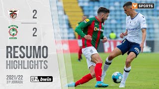 Highlights  Resumo Santa Clara 22 Marítimo Liga 2122 31 [upl. by Catton756]