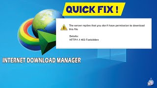 FIX The server replies that you dont have permissions to download this file HTTP 11 403 Forbidden [upl. by Kroy910]