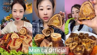 bone marrow mukbang asmr [upl. by Atiruam]