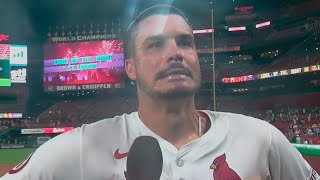 Nolan Arenado Postgame Interview after Hitting Walk Off Single vs Padres [upl. by Machute]