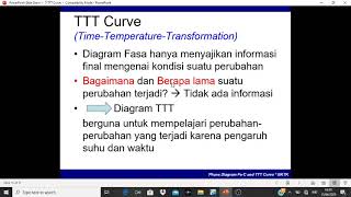 Pengantar TTT TimeTemperatureTransformation Diagram [upl. by Aremaj385]