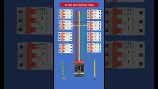 Mccb distribution panel wiring diagram  DB panel  distribution board Electricalgenius [upl. by Afton142]