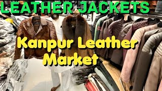 Kanpur leather market  100 Original leather jackets  Leather Point [upl. by Enyak]