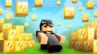 Sobrevivi 100 dias com LUCKY BLOCKS no Minecraft  O FILME [upl. by Gonzalo]