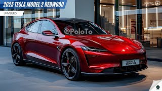 2025 Tesla Model 2 Redwood Unveiled  Teslas cheapest electric vehicle [upl. by Tertia]