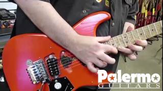 Palermo Guitars PG3 Fiesta Red with EVH Frankenstein Pickup [upl. by Finella]