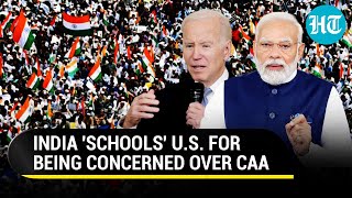 CAA Storm India Tears Into US For Expressing Concern Lectures By Those Who  Watch [upl. by Tjaden]