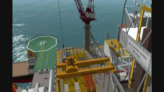 Offshore Crane Simulation [upl. by Atinna185]