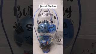 Bloom box balloon blue buket balon biru 2024 shortvideo trending berkahibrahim viral craft diy [upl. by Itoyj496]