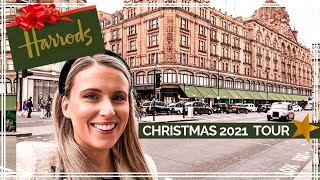 HARRODS AT CHRISTMAS  Food amp Decoration Tour  Vlogmas 2021 Week One [upl. by Selina822]