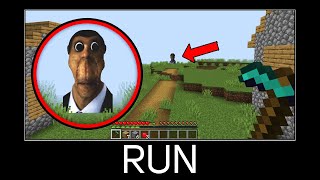 Minecraft wait what meme part 279 Obunga nextbot [upl. by Ogata771]