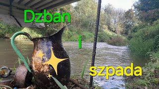 Dzban i szpada Połów magnesem neodymowym pod mostem drogowymmagnesneodymowy magnetfishing [upl. by Elyr]