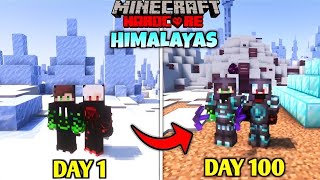 100 Days In The HIMALAYAS  Minecraft Hardcore Duo Challenge [upl. by Rehnberg]