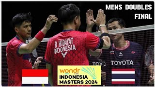 Chaloempon CHAROENKITAMORNWorrapol THONGSANGA vs RahmatYeremia  Indonesia Masters 2024 Badminton [upl. by Anaihr]