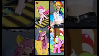 My Little Pony Challenge rainbowdash vs fluttershy mayamystic cosplay mlp [upl. by Ideih879]