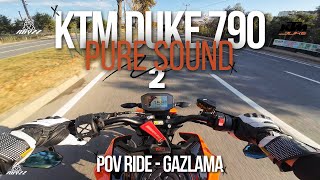 PURE EXHAUST SOUND  ŞEHİR İÇİ GAZLAMA  KTM DUKE 790  OSMO ACTION 4 [upl. by Ahsehat640]