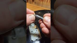 Luthier Tip Difficult removal of guitar bridge studs  luthier guitarrepair luthiery [upl. by Hoffer]