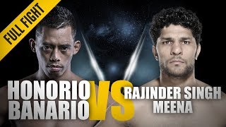 ONE Full Fight  Honorio Banario vs Rajinder Singh Meena  Slick Armbar Submission  Dec 2016 [upl. by Mcdermott]