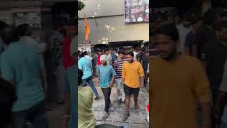 Devara movie Fans show Sairanga 4k theatre ​⁠ after show public and Fans specialmovie [upl. by Oiracam]