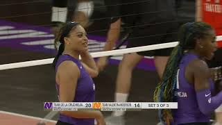 AU Pro Volleyball Game 3 BIG block from Kayla Caffey [upl. by Graaf]