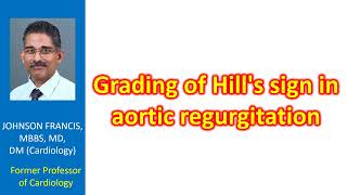 Grading of Hills sign in aortic regurgitation [upl. by Hgielrahc912]